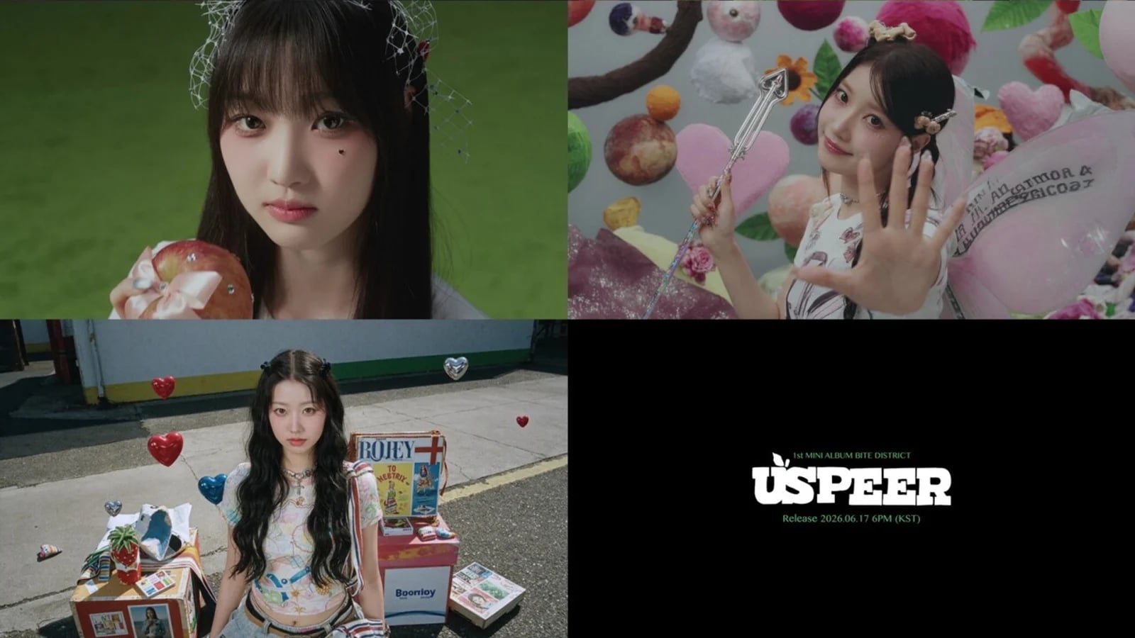 USPEER (유스피어), 새 앨범 ‘BITE DISTRICT’ 트랙리스트 및 스포일러 영상 공개