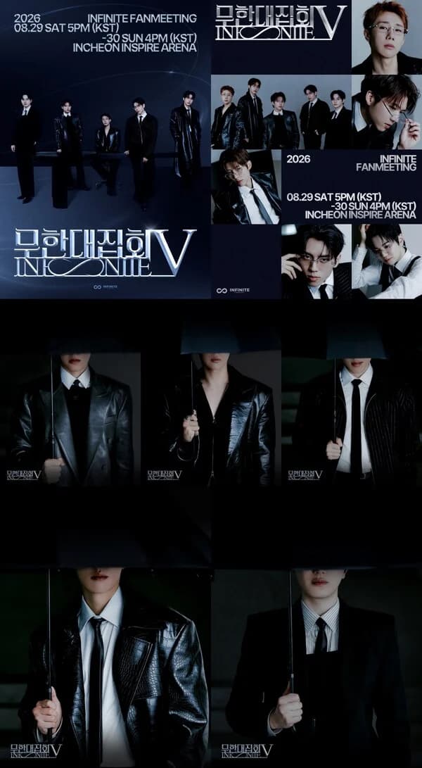 INFINITE Reveals Posters for 16th Debut Anniversary Fan Meeting 'Limited Edition Rally V' — Four-City Tour Kicks Off at Inspire Arena