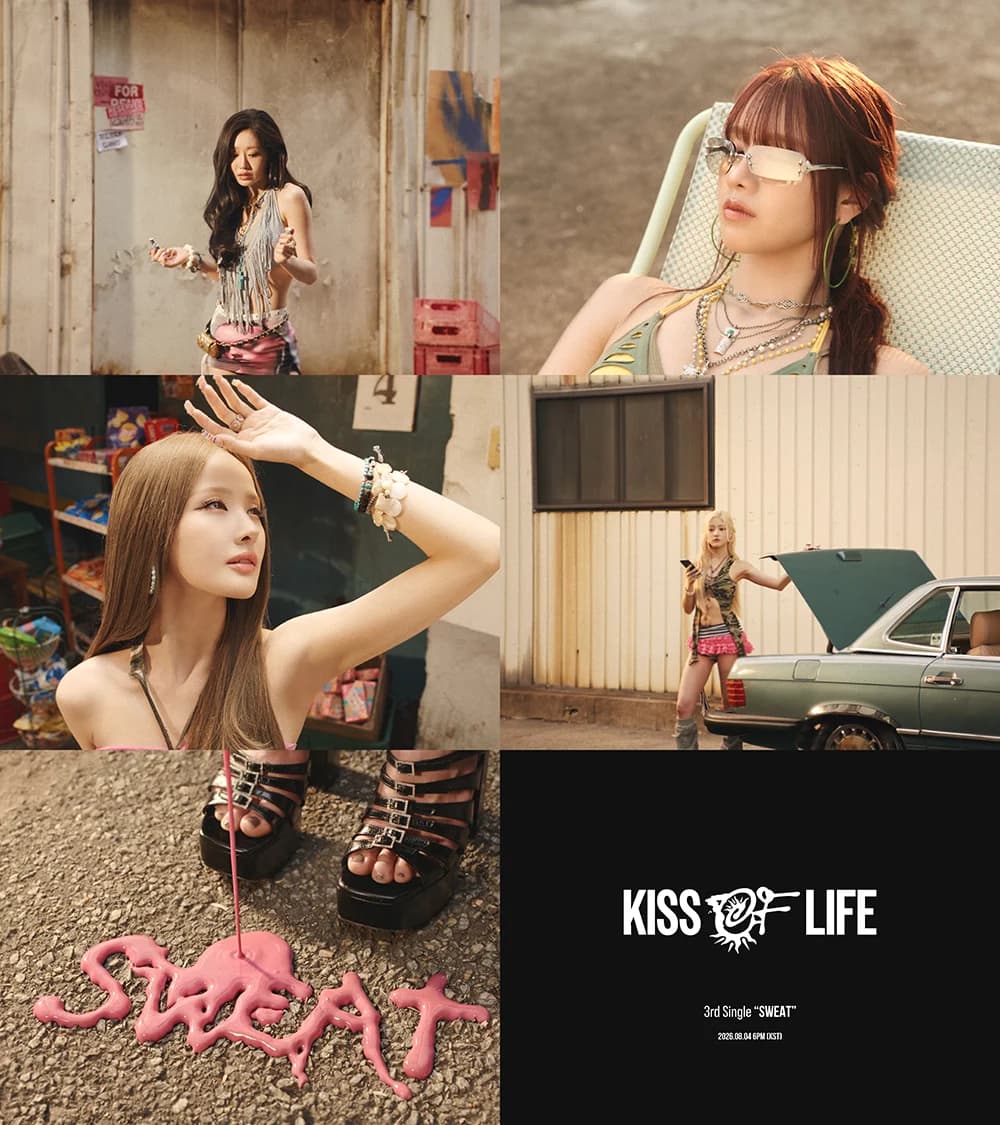 KISS OF LIFE Releases 'OVERHEAT' Trailer for Third Single 'SWEAT'... Comeback on August 4