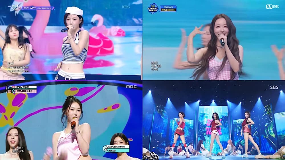 BBGIRL Races Ahead with "BODY WAVE" on Music Shows... Summer Fashion and Addictive Choreography Draw Attention