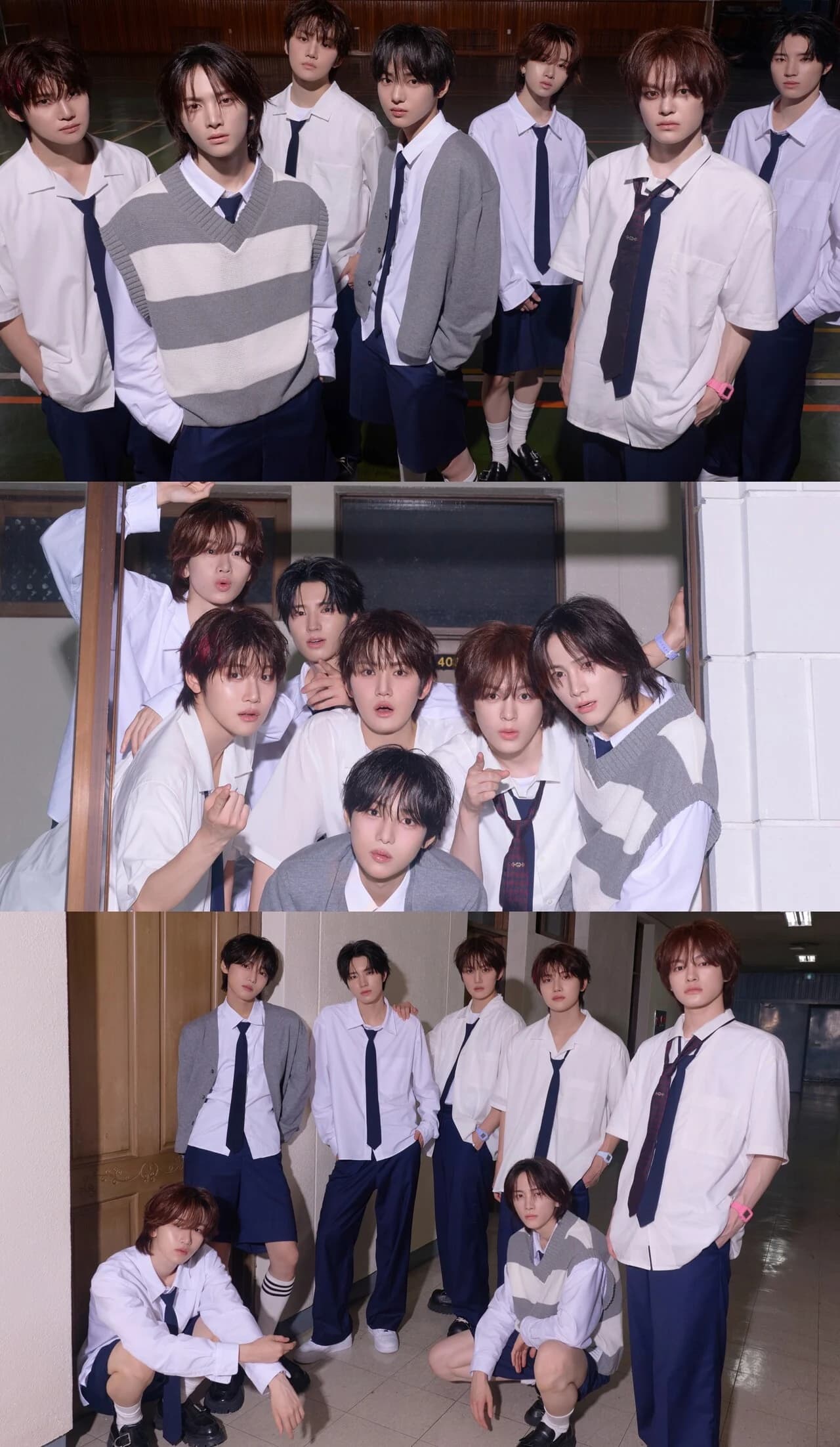 AEN Confirms Debut on August 5… Releases 'Everywhere' Concept Photos Capturing School Uniform Aesthetics
