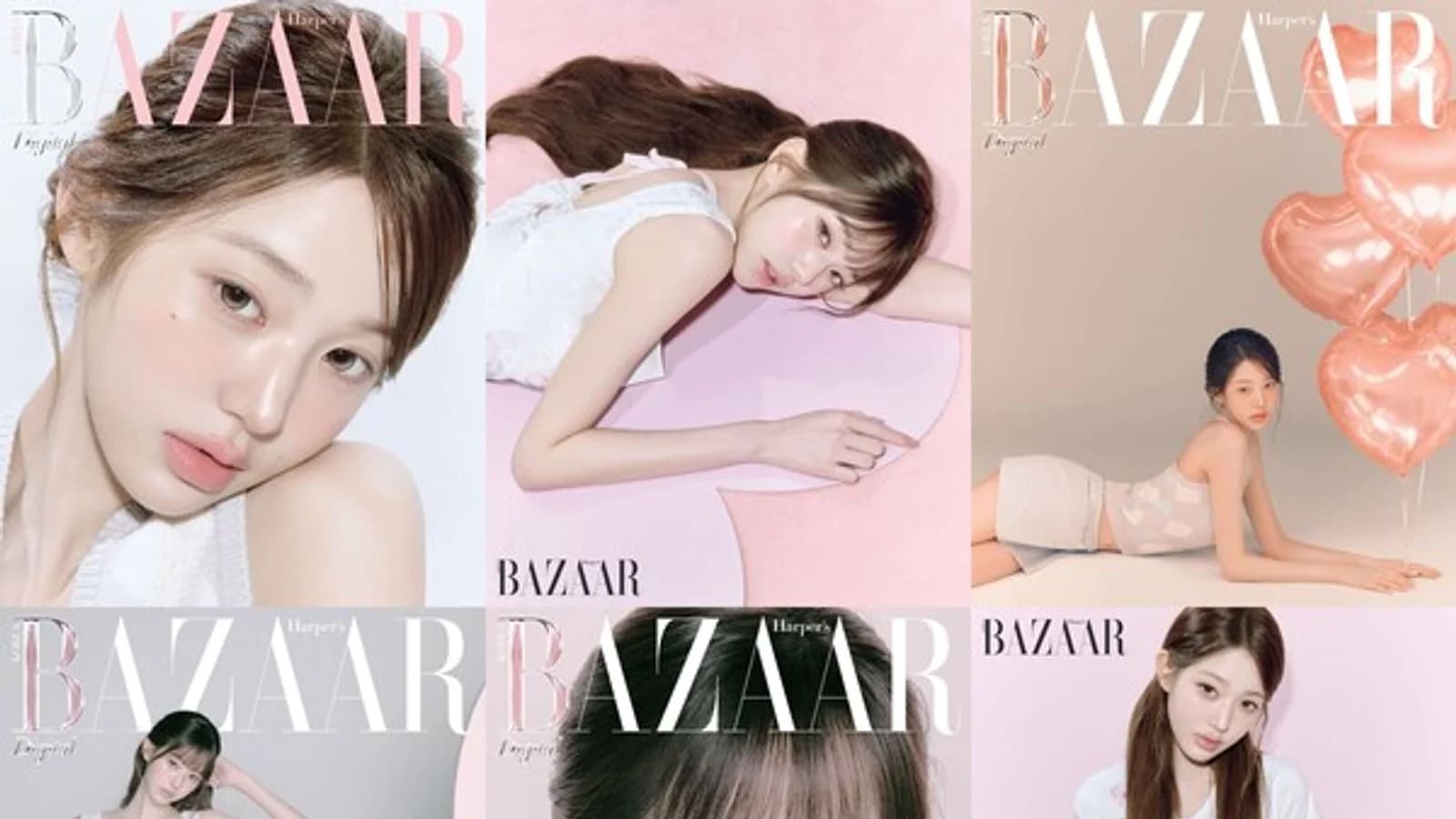 IVE's Jang Won-young Reveals Harper's BAZAAR x HAPA CHRISTIN Pictorial... Captivates with Doll-like Visuals and Sincere Communication with Fans