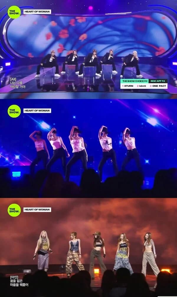 HEART OF WOMAN Delivers BoA and Shinhwa Mashup Performance on 'The Show'... Charisma Explodes with 'How Not to Lose Myself'