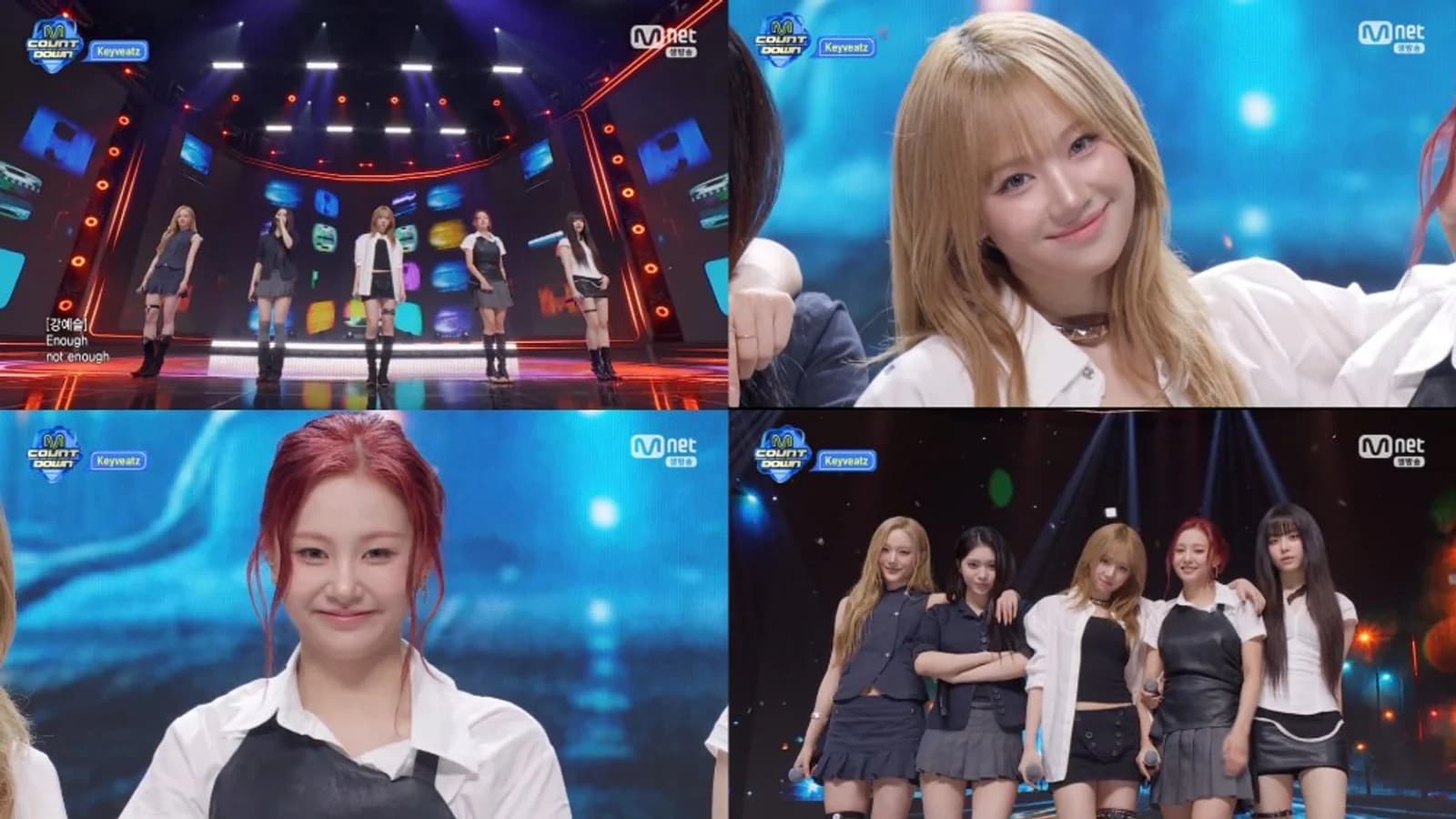 AOMG's First Girl Group Keyveatz Takes the Stage with 'SUCK IT UP' on 'M Countdown'... Intense Contrasting Charm