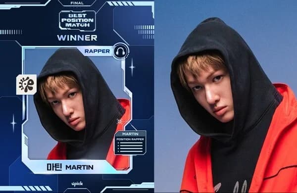 Cortis Martin Takes 1st Place in UPICK 'Best Position Match-Rapper'... Surpassing BTS Suga