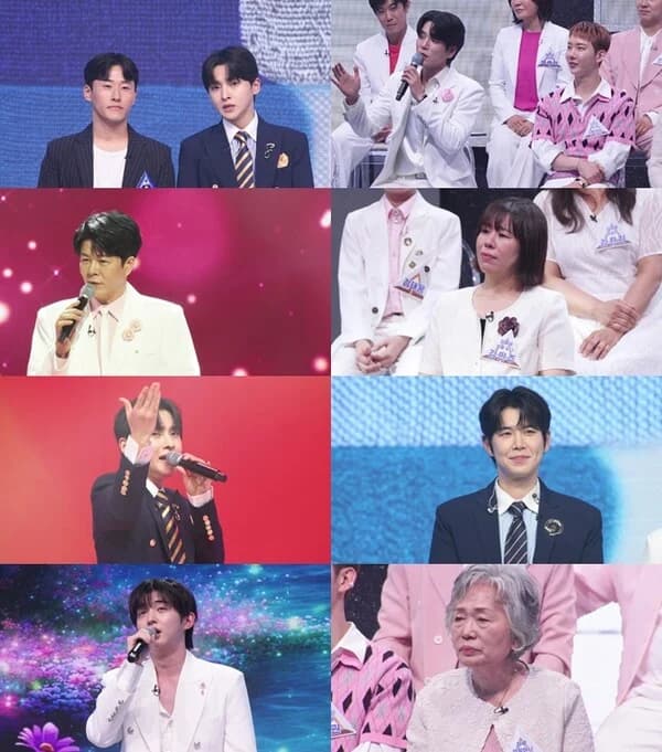 'The Men Within': 32 Family Members Compete in Family Chongbaek Battle... Jang Hanbyeol's 'Three-Step High Notes' vs. Haru's 'Thinking of Mom' Matchup