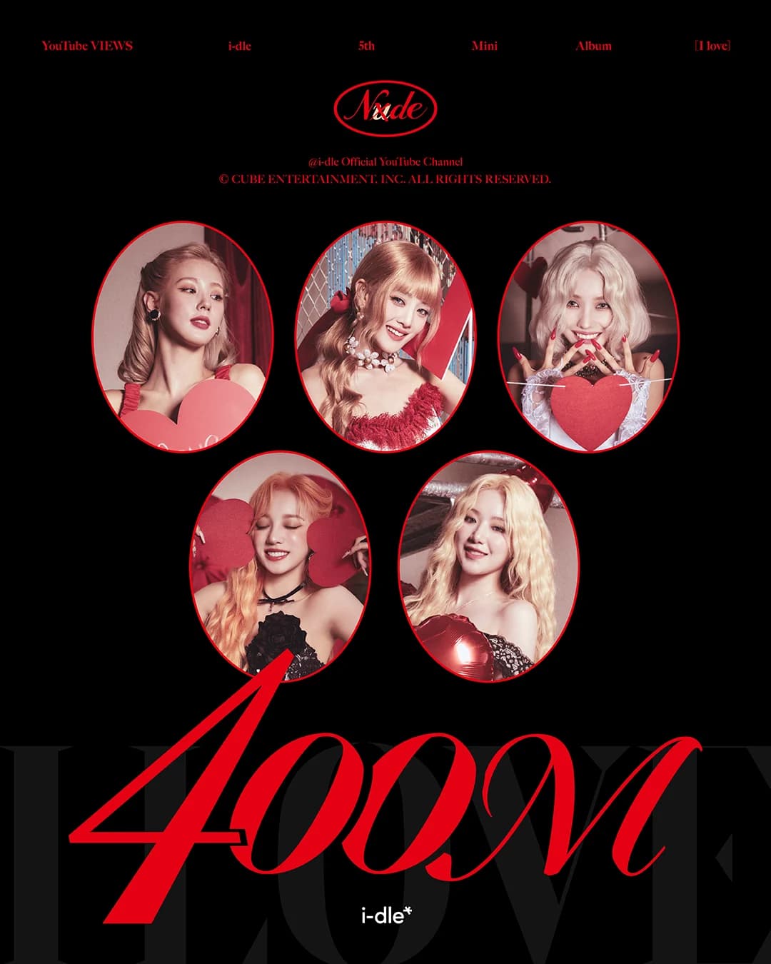 (G)I-DLE's 'Nxde' MV Surpasses 400 Million Views... Second Mega Record Following 'Queencard'