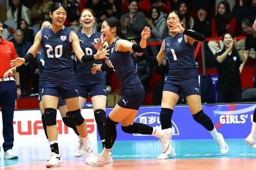 South Korea U-17 Women's Volleyball Defeats Chinese Taipei for Second Consecutive Win... Round of 16 Berth Virtually Secured