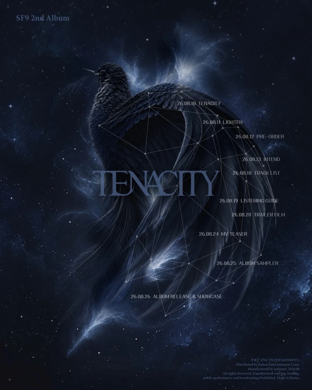 SF9 to make comeback on the 26th with 2nd full-length album 'TENACITY' to mark 10th debut anniversary... schedule revealed