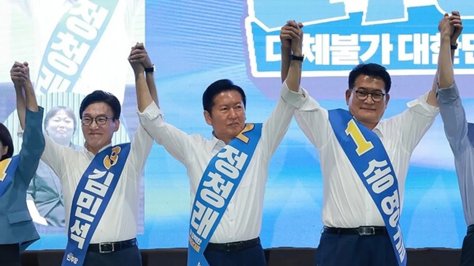 Kim Min-seok Takes First Place in Gangwon·TK Primary… Continues Winning Streak in Close Race with Jung Cheong-rae by 3,000 Votes
