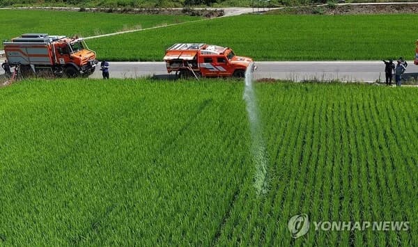 National Fire Mobilization Order Issued as Drought Worsens in Gyeongnam… 200 Water Tankers and 400 Firefighting Personnel Deployed Nationwide