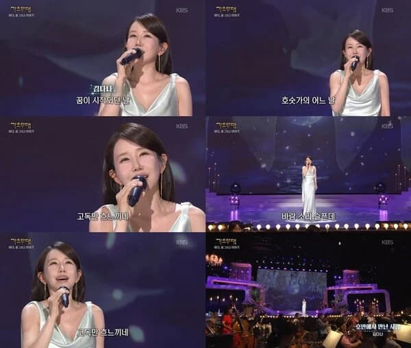Kim Dana Reinterprets 'The Person I Met by the Lakeside' on KBS1's 'Gayo Stage'... Captivating Vocals and Elegant Stage Leave a Strong Impression