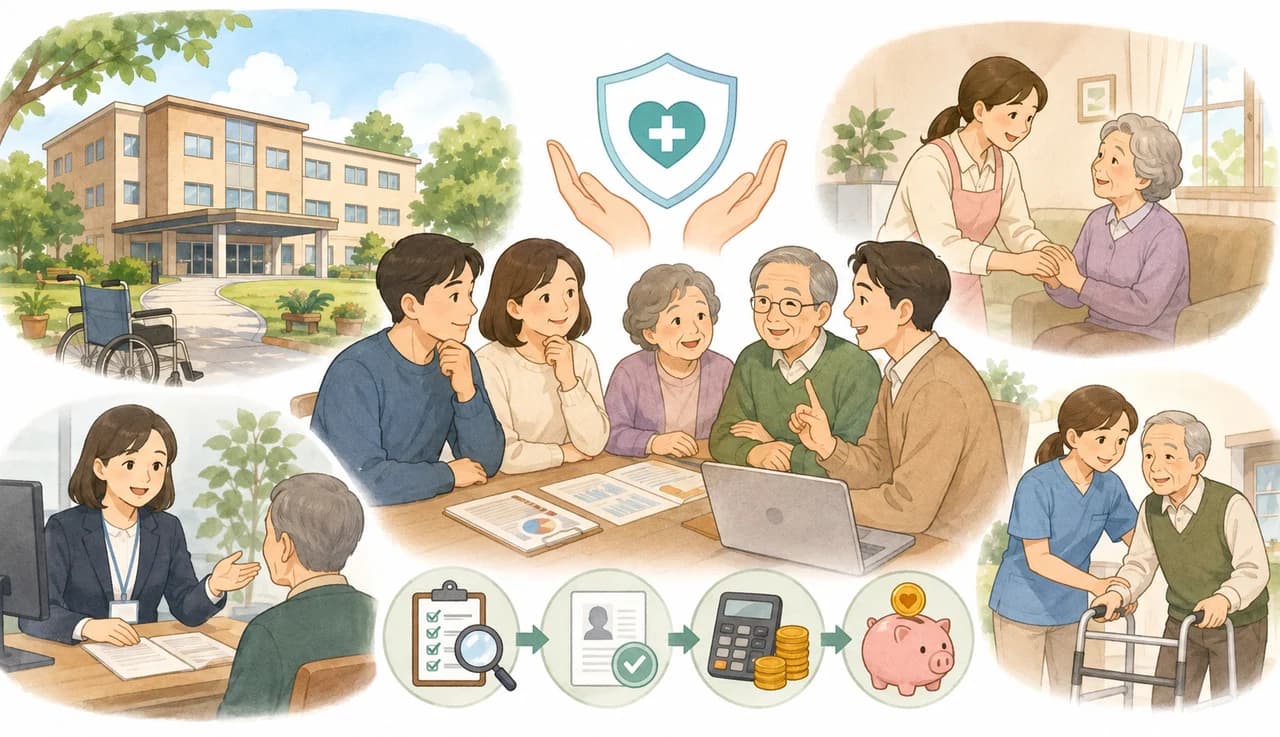 To Receive Government Support for Nursing Home Costs... From Applying for Long-Term Care Insurance Grade to Co-Payment Rate Reductions