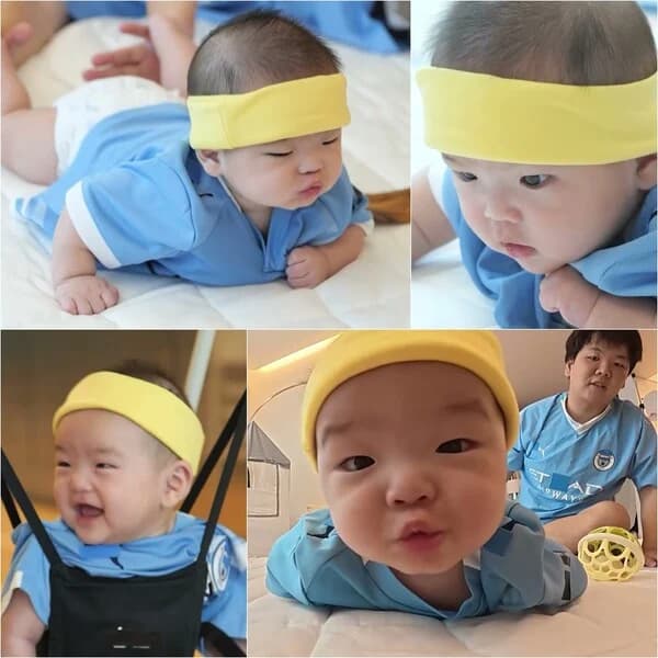 'The Return of Superman's' Taesan Attempts Youngest-Ever Crawling at 140 Days Old... KwakTube "Amazed by His Growth Speed"