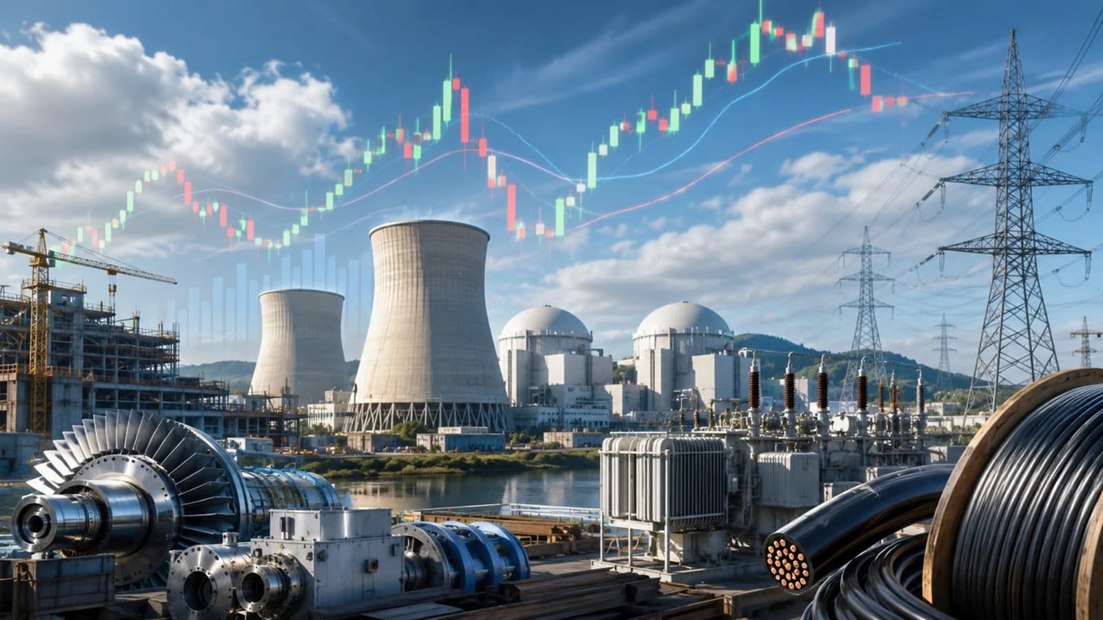 Nuclear Power-Related Stocks Show Mixed Movement on the 27th... LS ELECTRIC Soars 6.95%, Korea Electric Power Falls 4.17%