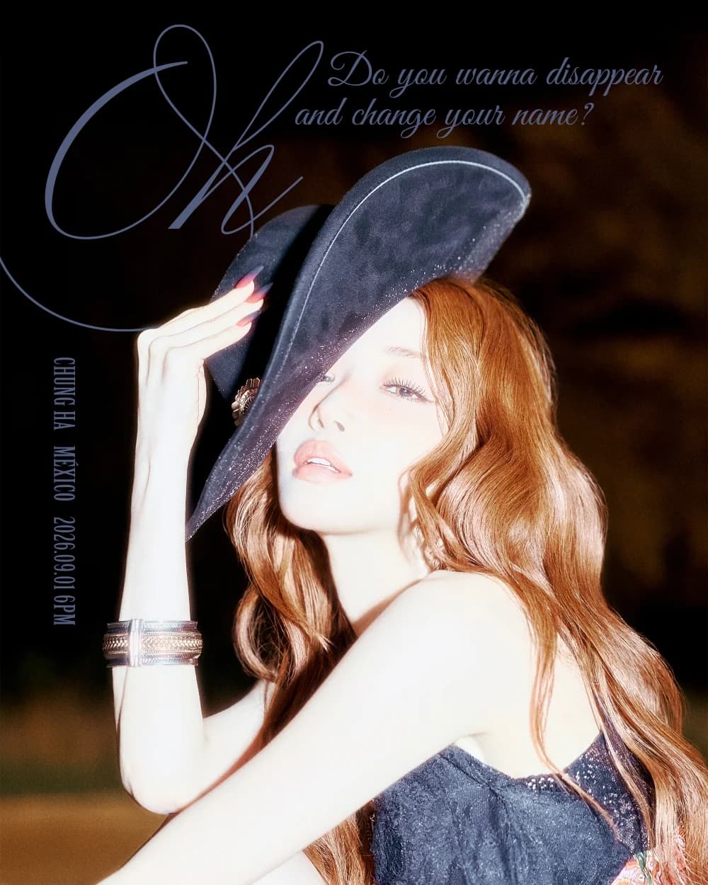 Chungha Releases Lyric Poster for 'México'... Radiating an Intense Aura, Comeback on September 1