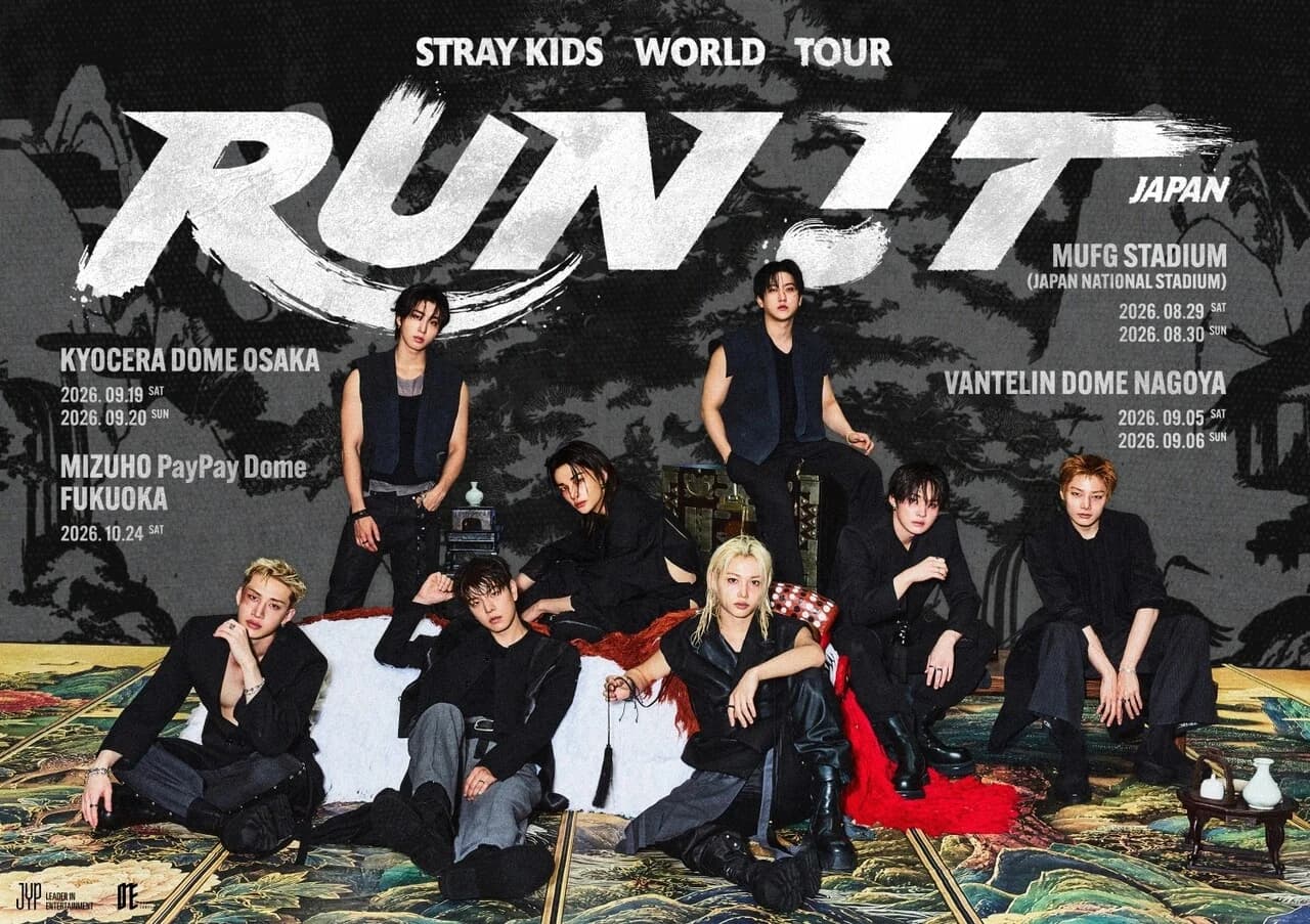 Stray Kids Become First Foreign Male Artist to Headline Tokyo's National Stadium... 'RUN IT' Tour Expected to Draw 370,000 Attendees
