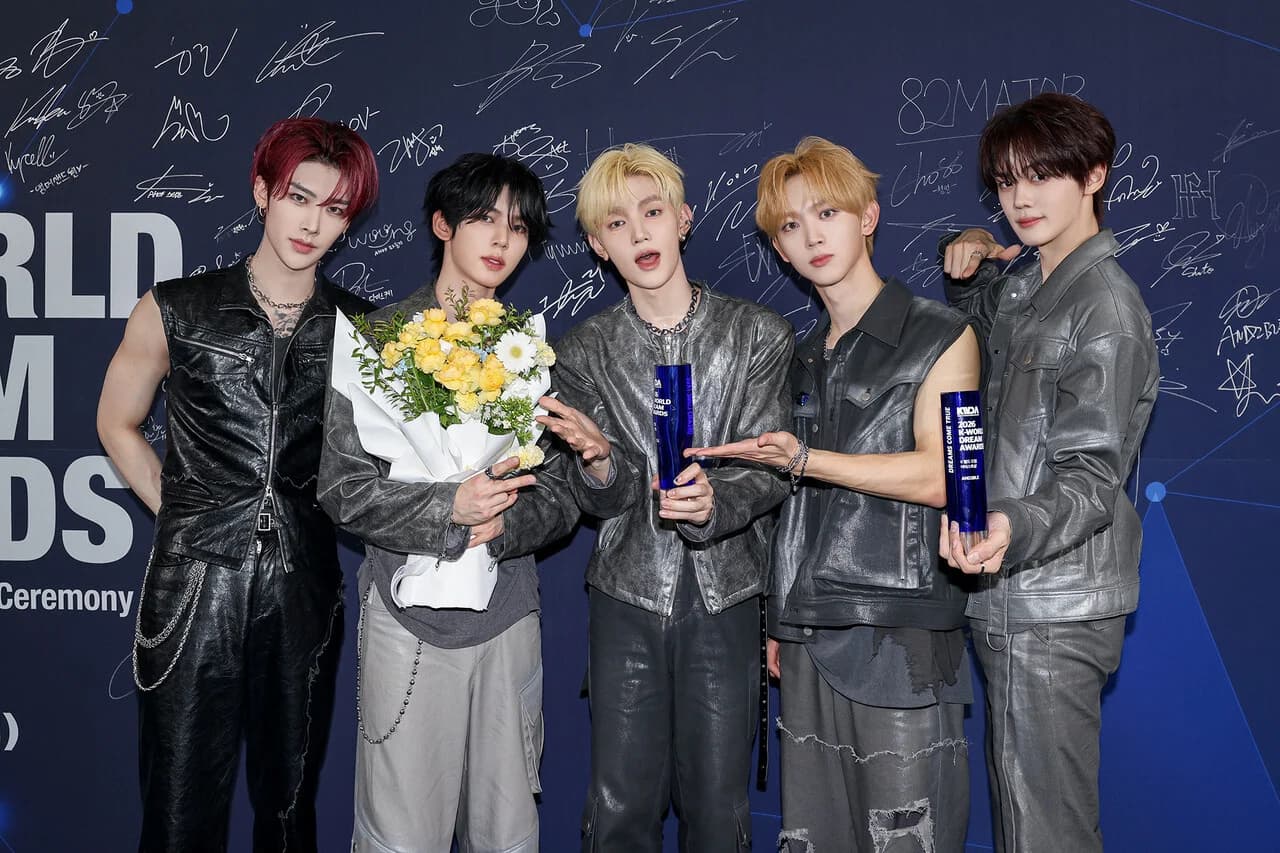 ANDDOUBLE Wins Artist and Super Rookie Awards at '2026 K World Dream Awards'... "Truly Delighted"