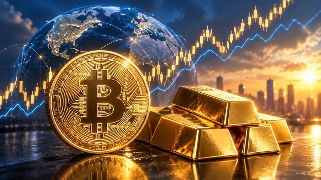 Bitcoin-Gold Correlation Strengthens… 90-Day Correlation Coefficient Hits 0.50, Highest Level Since 2020