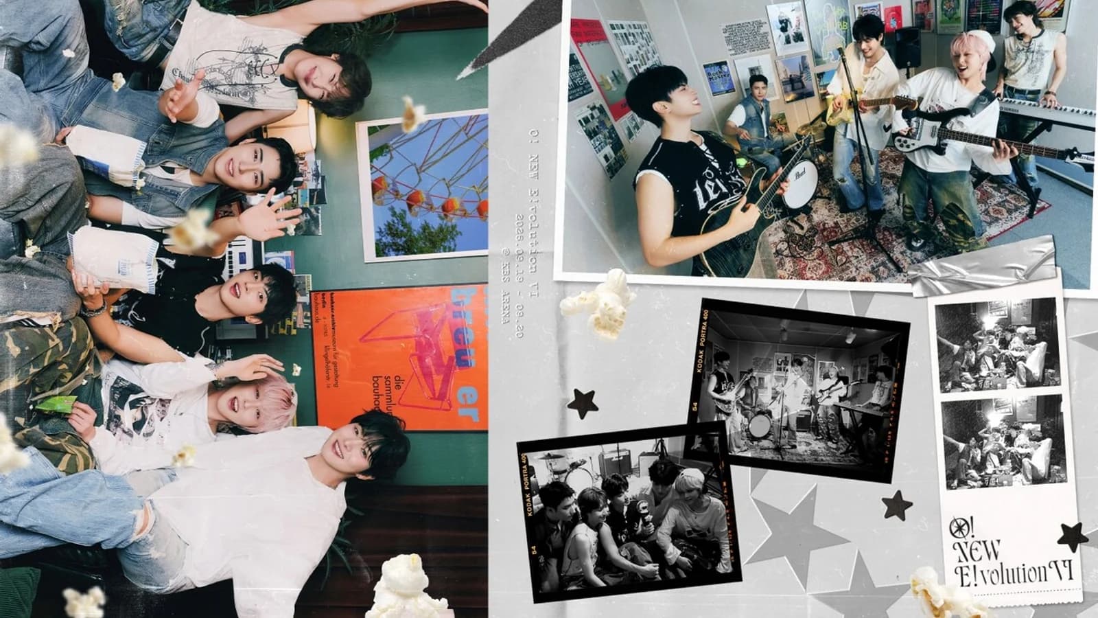 ONEWE Unveils Concept Photos for Solo Concert 'O! NEW E!volution VI'... "Free-Spirited Charm, Five Members, Five Colors"