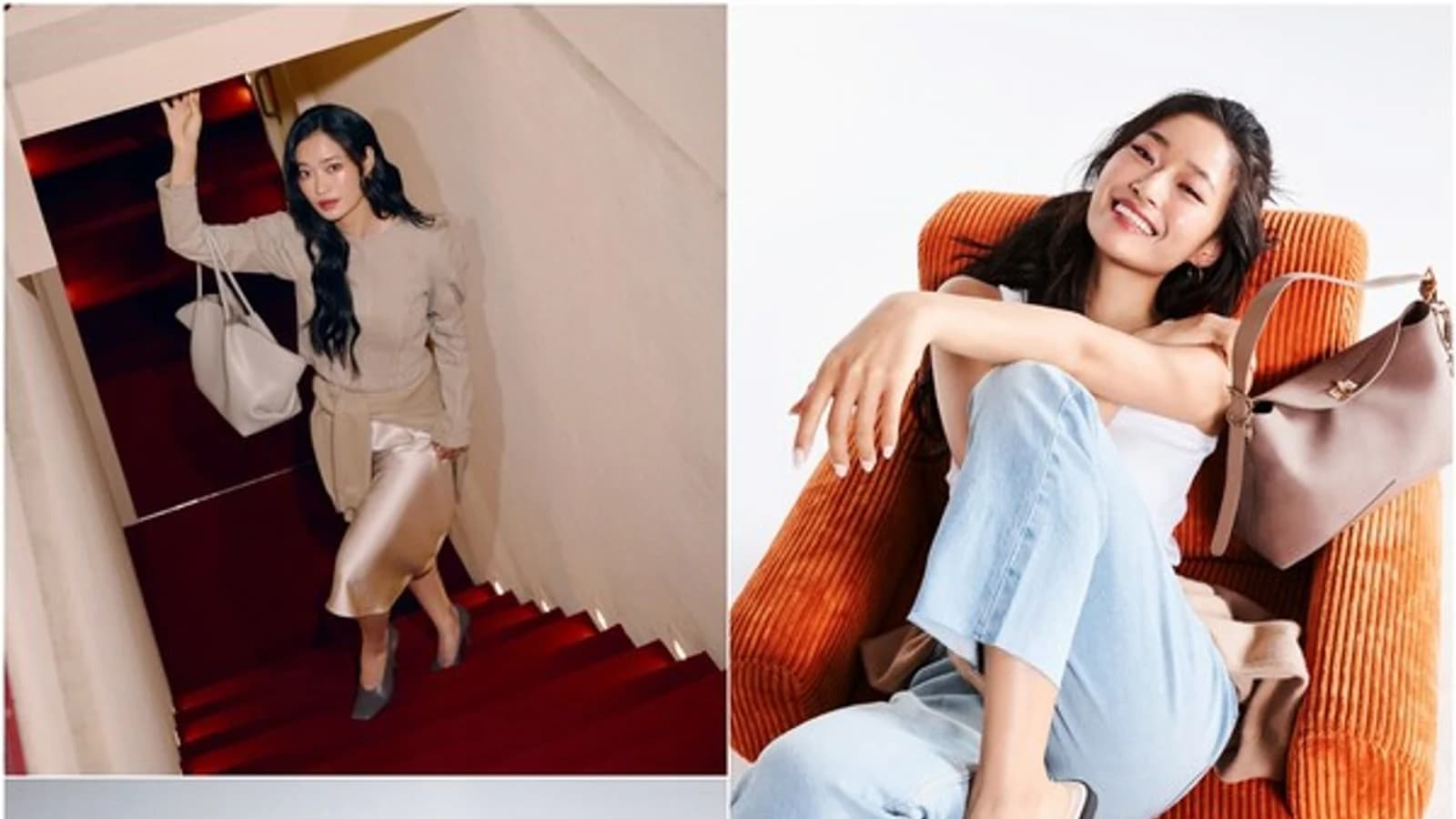 Song Chae-yoon Releases Fall Pictorial... Brown Jacket and Casual Looks Highlighting Her 170cm Proportions, 'Chic + Natural'