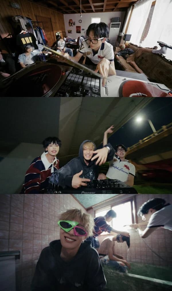 xikers' Minjae, Sumin, and Yechan Release Rap Unit 'JUST FOR FUN'... Improvised Seoul Stage with Bed and DJ Equipment