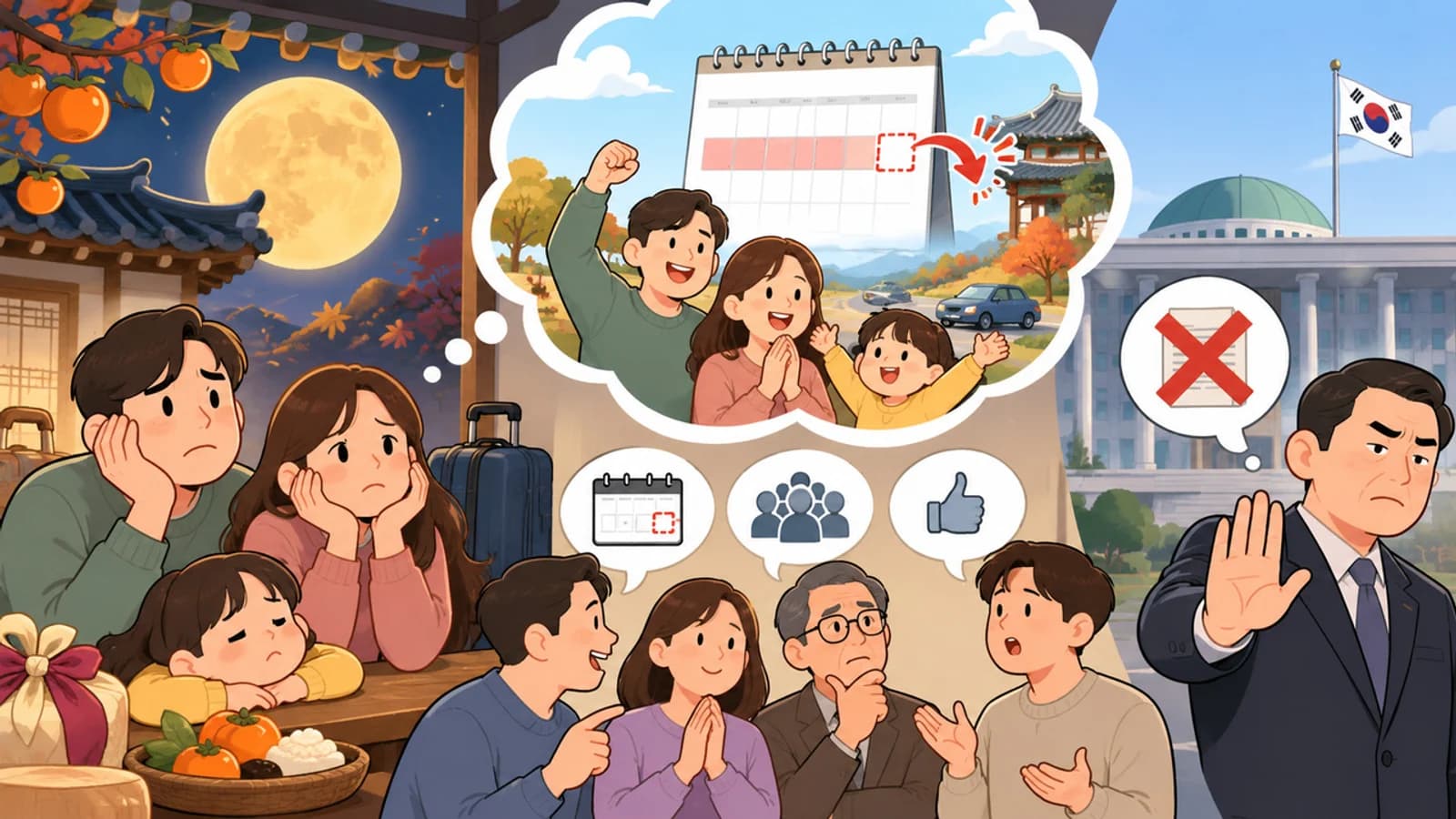 2026 Chuseok Holiday Only Four Days…Will September 28 Become a Temporary Public Holiday? Why It Is Not a Substitute Holiday