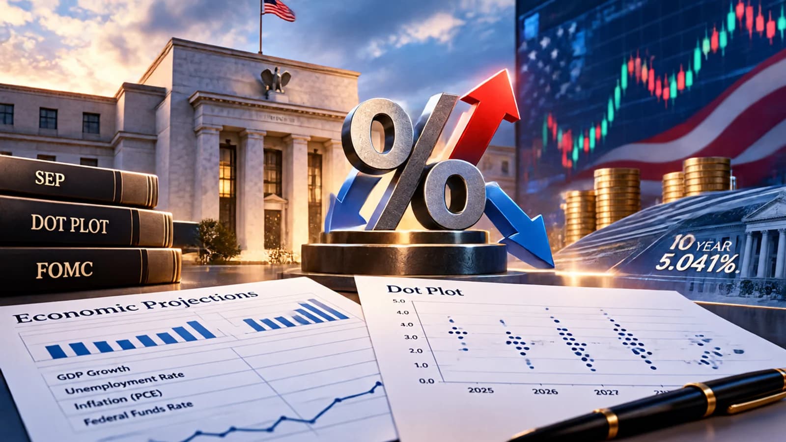 Fed's FOMC Rate Decision Imminent... 92% Probability of a Hike, Attention Turns to 'Dot Plot and Summary of Economic Projections'