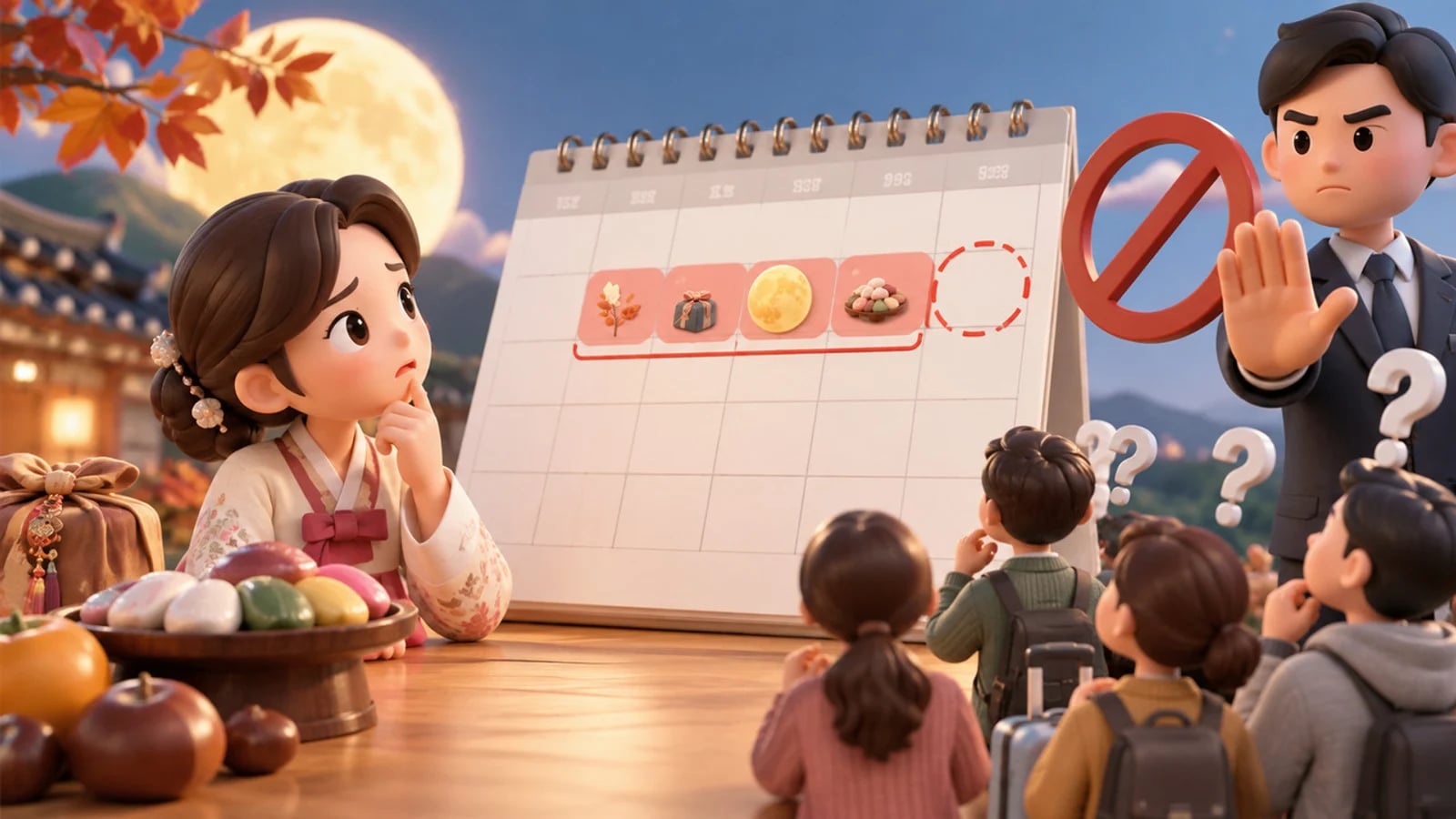 2026 Chuseok Holiday Runs Four Days from September 24 to 27 — Will Monday, September 28 Be Designated a Substitute or Temporary Public Holiday?