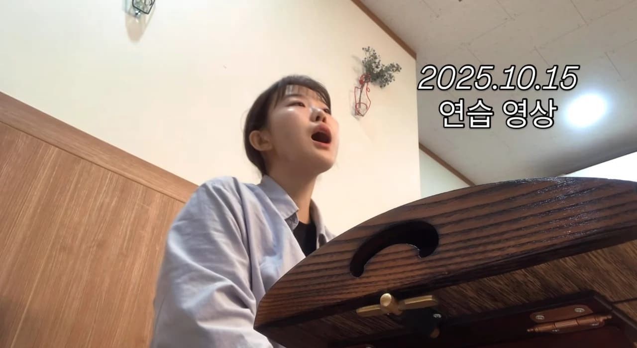 Hong Sung-yoon's Practice Video of Gayageum Byeongchang for 'Hongyeon' Draws Attention... Performing 25-String Gayageum and Singing Simultaneously