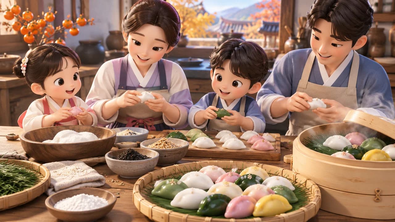 Complete Guide to Making Chuseok Songpyeon: Hot Water Temperature for the Dough Determines the Texture — Ingredients, Shaping Order, and Steaming Time for Sesame Songpyeon