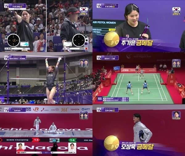 KBS Takes Ratings Lead with Two Channels in 2026 Asian Games Broadcast... Yeo Seo-jeong's Gymnastics Peaks at 7.2%, Chu Ga-eun's Pistol Asian Record Gold Medal Broadcast Draws 2.7%