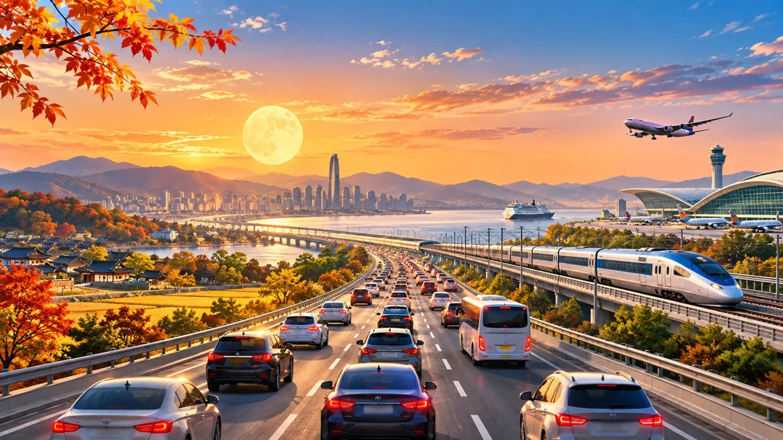 Highway Tolls Free for Four Days Over Chuseok... Fuel Prices Cut by 100 Won Per Liter