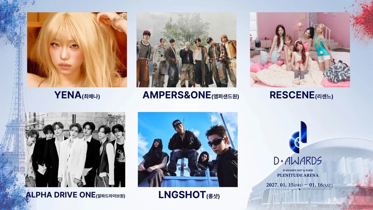 Second Lineup Revealed for 'The Awards 2027 in Paris,' the EU's First K-Pop Awards... Choi Yena, AMPERS&ONE, and LIGHTSUM to Take the Stage