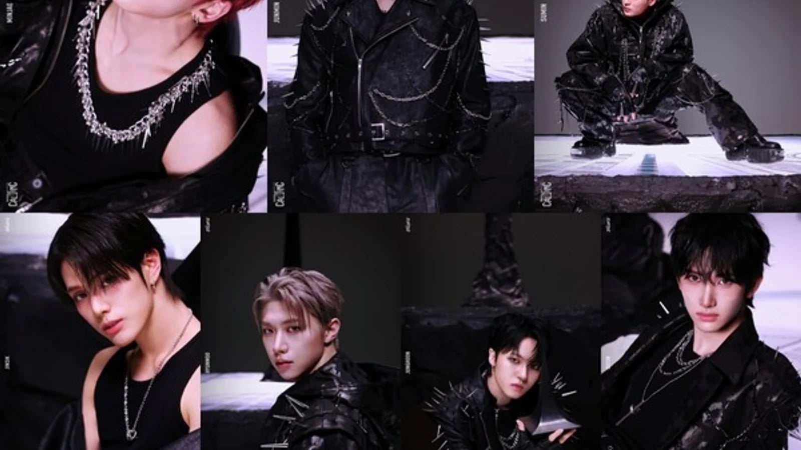 xikers Unveils Concept Posters for 8th Mini Album 'ROUTE ZERO : The CALLING' — Bold Transformation in Black Leather and Chains