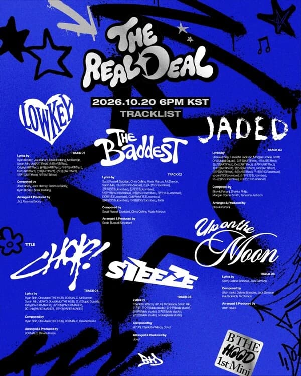 BE:DOHOOD Reveals Tracklist for Debut Mini Album 'THE REAL DEAL'... Six Tracks Including Title Song 'CHOP!', Out October 20