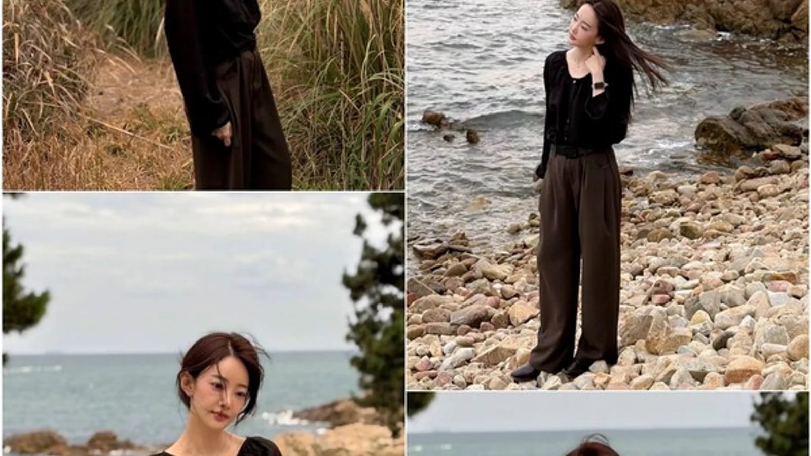 Ahn Yi-seo Releases Autumn-Themed Pictorial Photos... Elegant Aura Against Backdrop of Sea and Reed Field, Updates from the 'Short-Form Goddess'