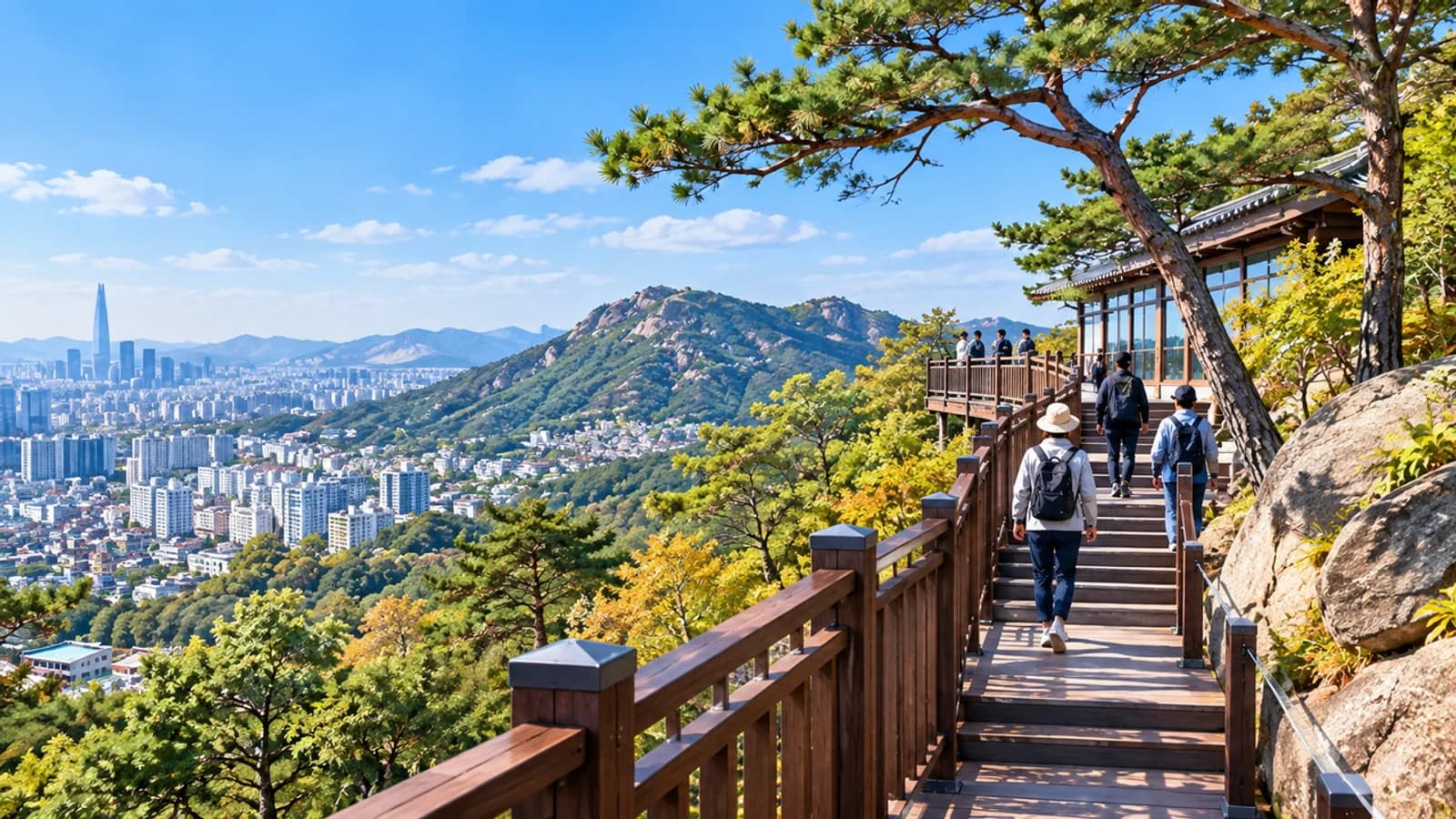 Three Bukaksan Trails Behind Cheong Wa Dae Open After 58 Years… Walking Paths with Views of Downtown Seoul and Inwangsan