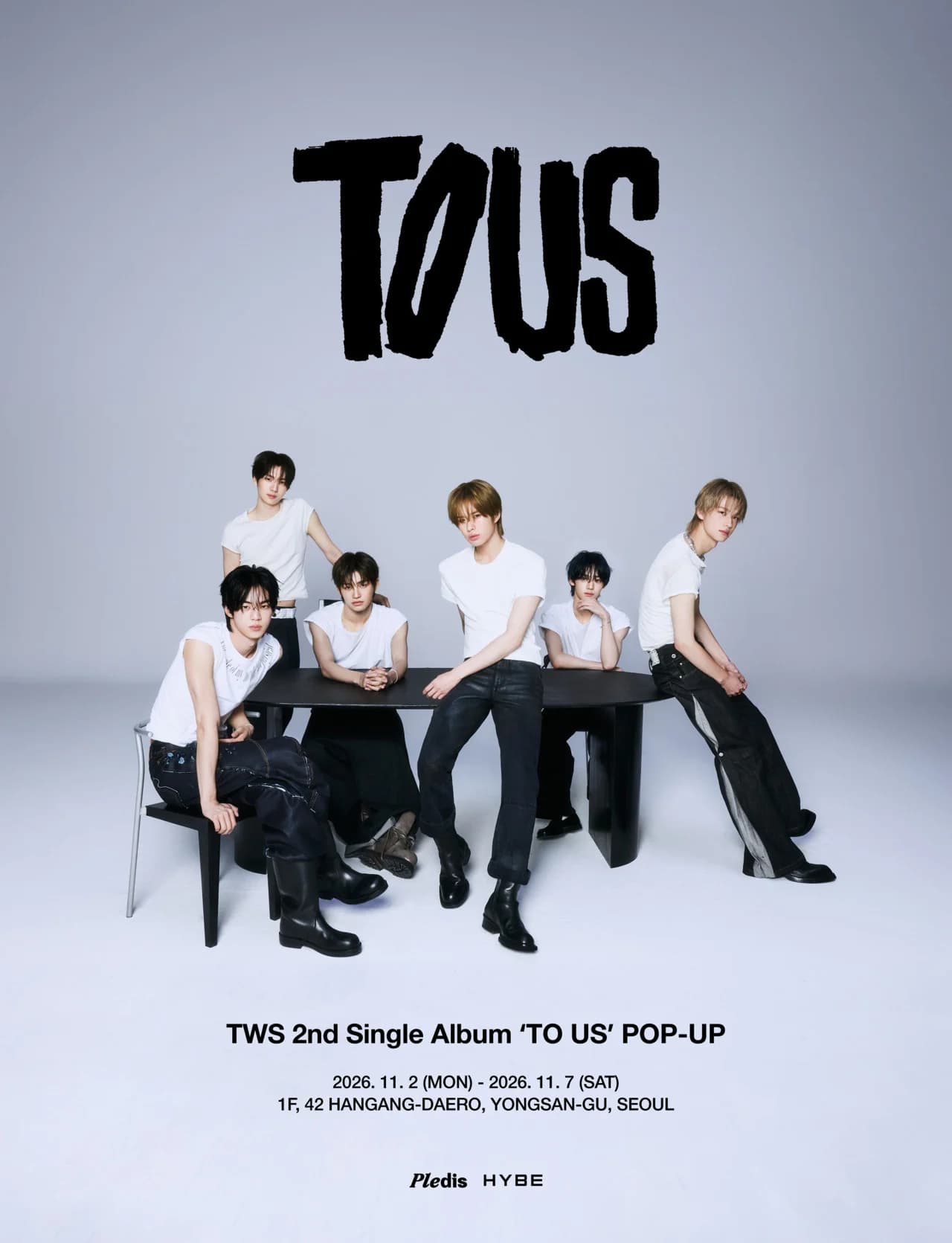 TWS Opens HYBE Headquarters Pop-Up to Celebrate Release of 2nd Single 'TO US'... 'Sincere Youth Story' from November 2–7
