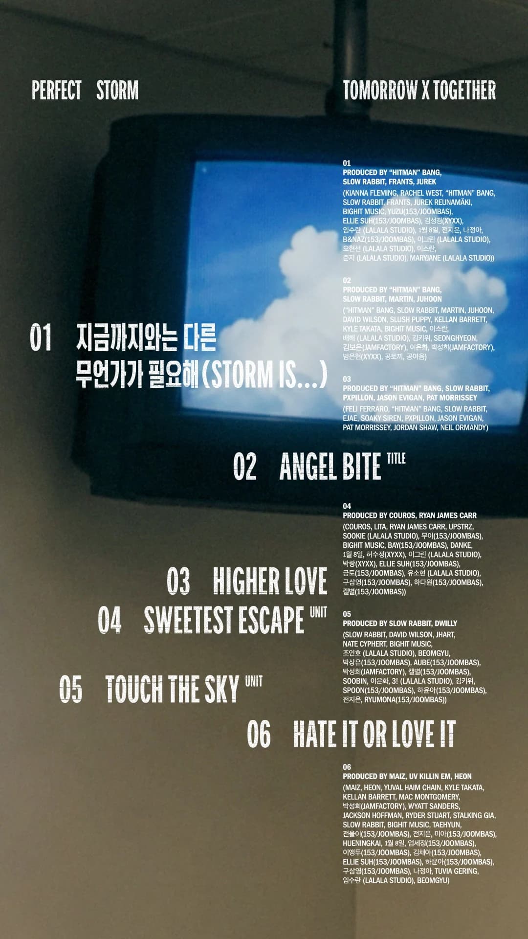 TOMORROW X TOGETHER Reveals Tracklist for 9th Mini Album 'PERFECT STORM'... Title Track 'Angel Bite' Among Six Songs