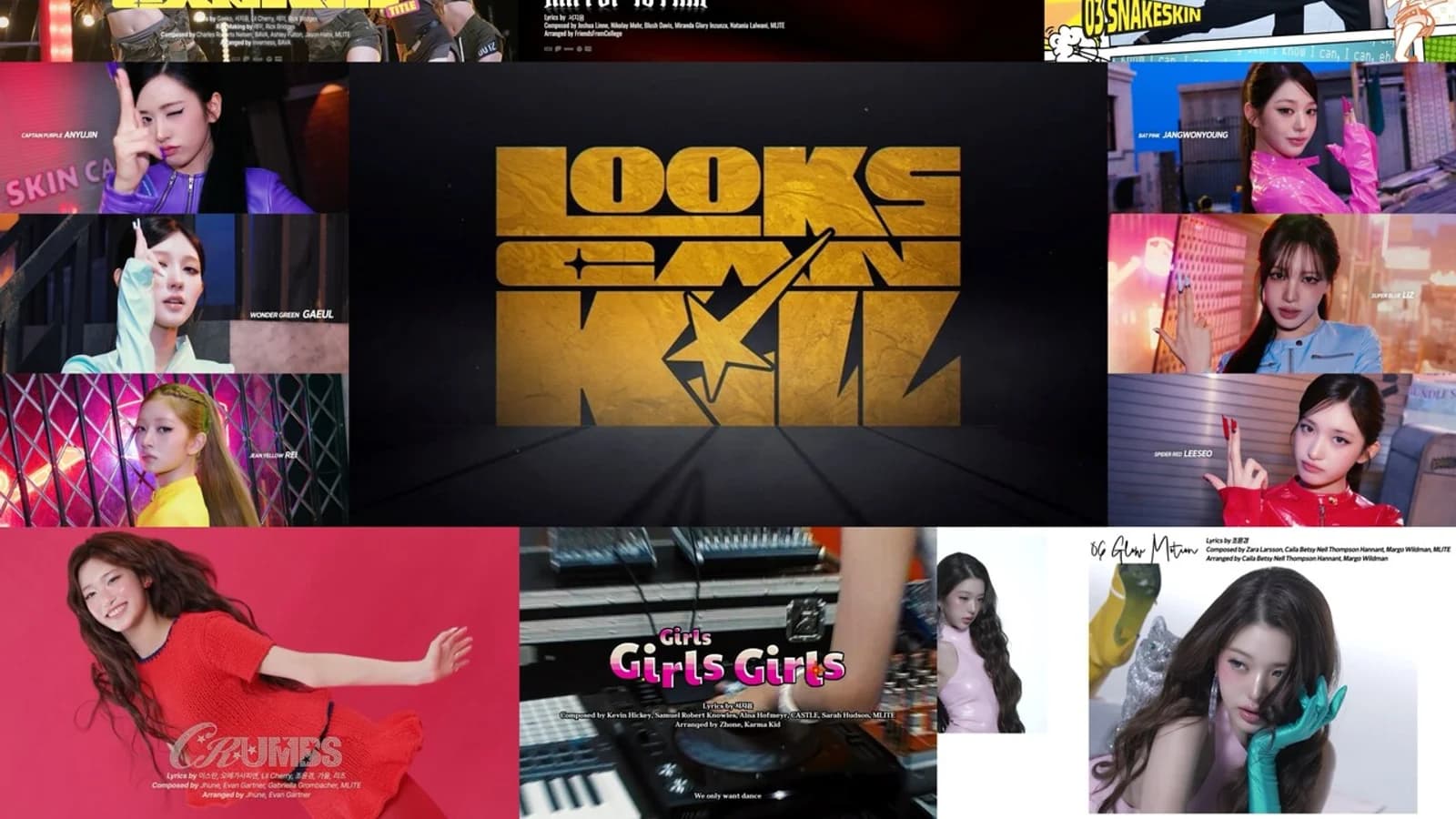 IVE Unveils 'Looks Can Kill' Highlight Medley… Members Contribute to Lyrics and Tease 'Girl Hero' Transformation