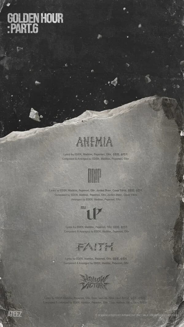 ATEEZ Reveals Tracklist for Mini Album 'GOLDEN HOUR: Part.6'... Title Track Is 'UP'