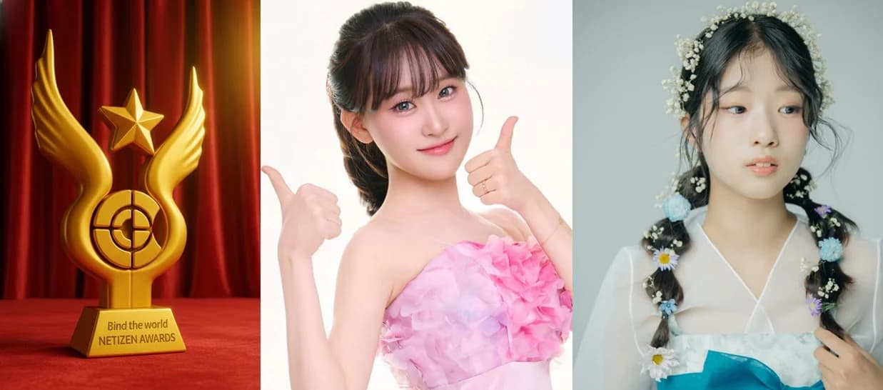 Kim Da-hyun and Bin Ye-seo's Duet Stage of 'The Station'... Harmonies of Parting and Waiting, Ranking High Together at the October Netizen Awards
